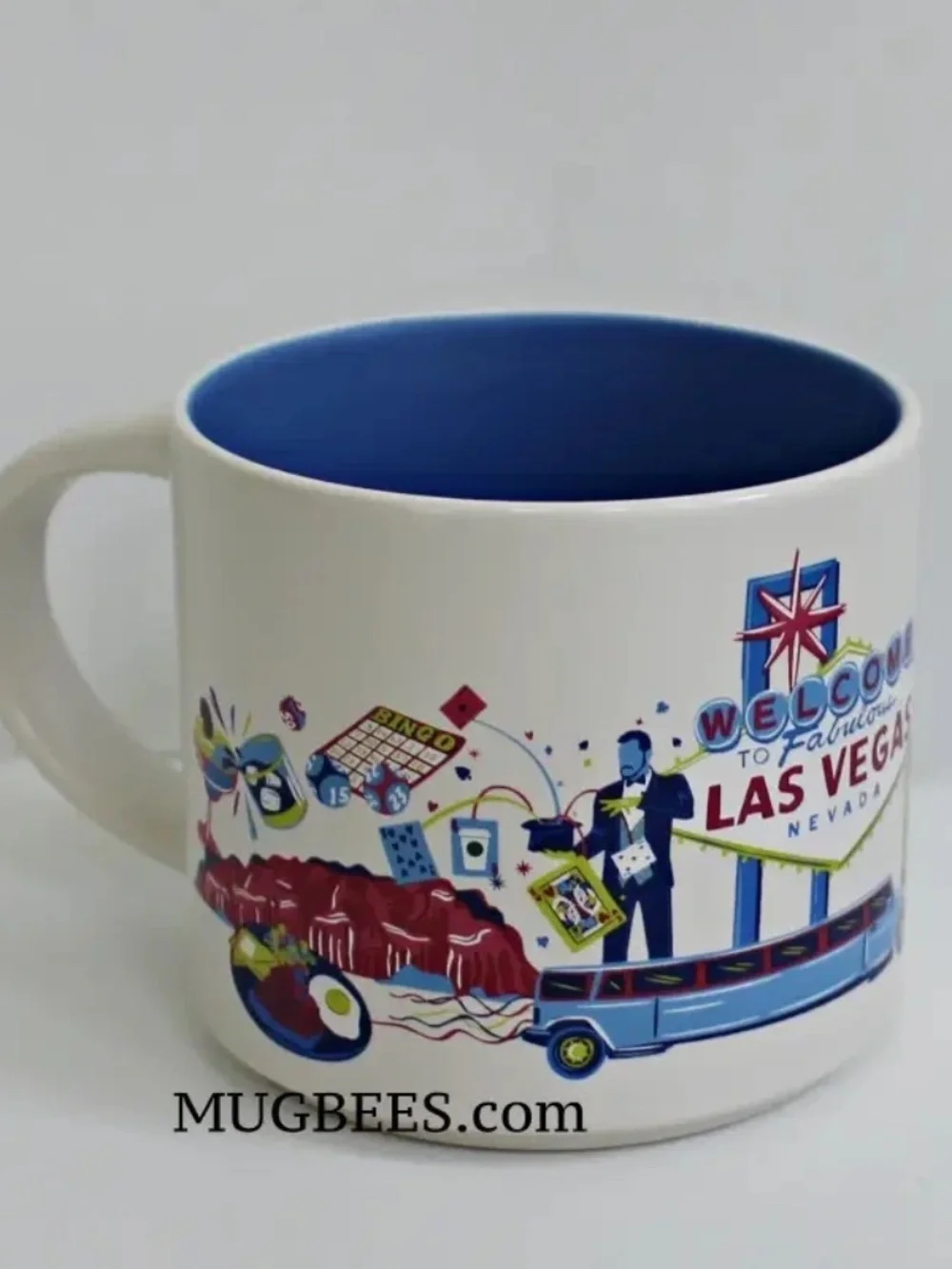 Starbucks Discovery Series Las Vegas Ceramic Coffee Tea Cup Mug 14 oz
